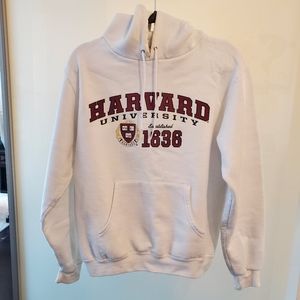 Harvard white hoodie
